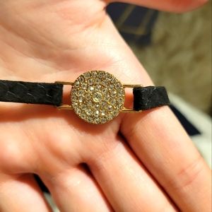 Gold Rhinestone Choker